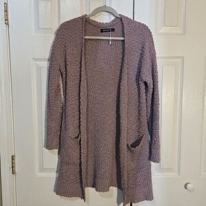 A New Day Women's Mauve Textured Cardigan Duster S
